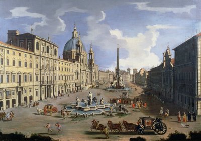 Ein Blick auf die Piazza Navona in Rom von Gaspar van Wittel